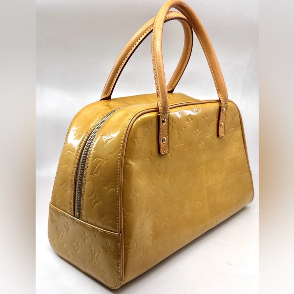 Louis Vuitton Yellow Vernis Monogram Handbag